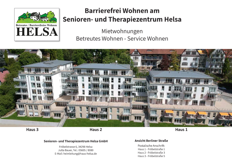 Senioren- und Therapiezentrum Helsa GmbH - Barrierefrei Wohnen